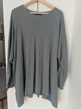 Eskandar silk knit top